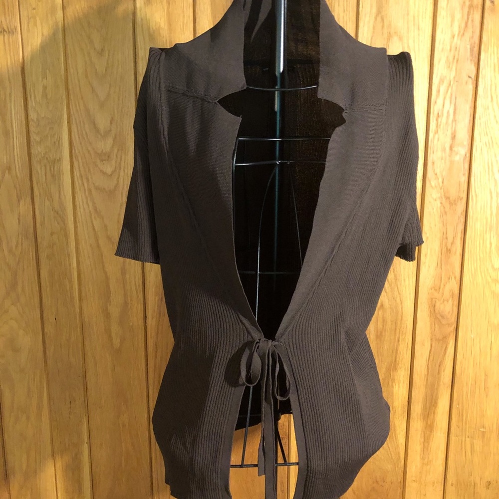 NY&C | Brown Short-Sleeve Cardigan
